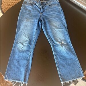 J.Crew Factory Mid-rise flare crop jean